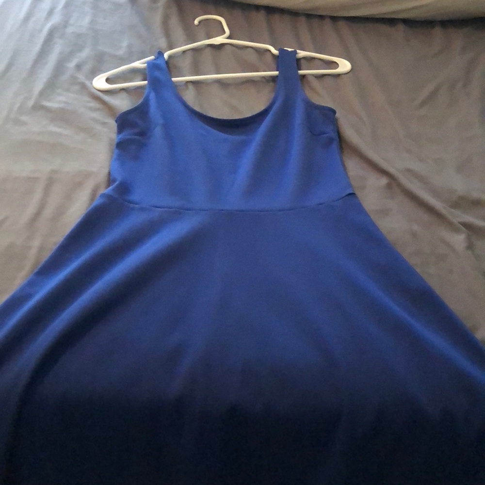 Blue maxi mid dress